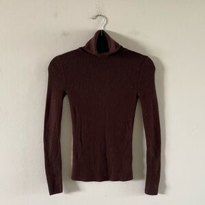 Uniqlo Wool Ribbed Turtleneck Sweater